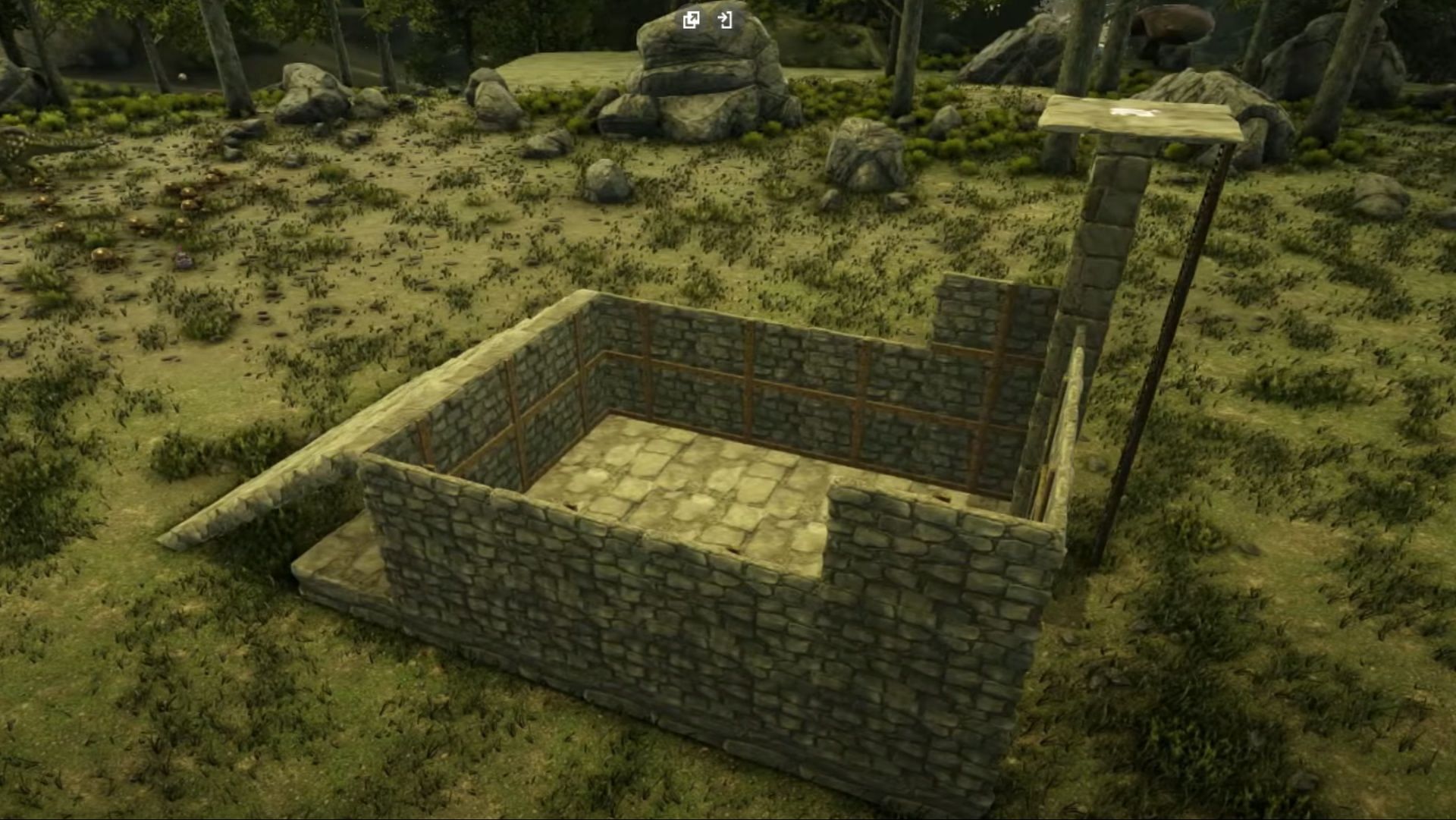 This is an example of how you can build a trap to catch a Basilisk (Image via Studio Wildcard/ItsBenZ)