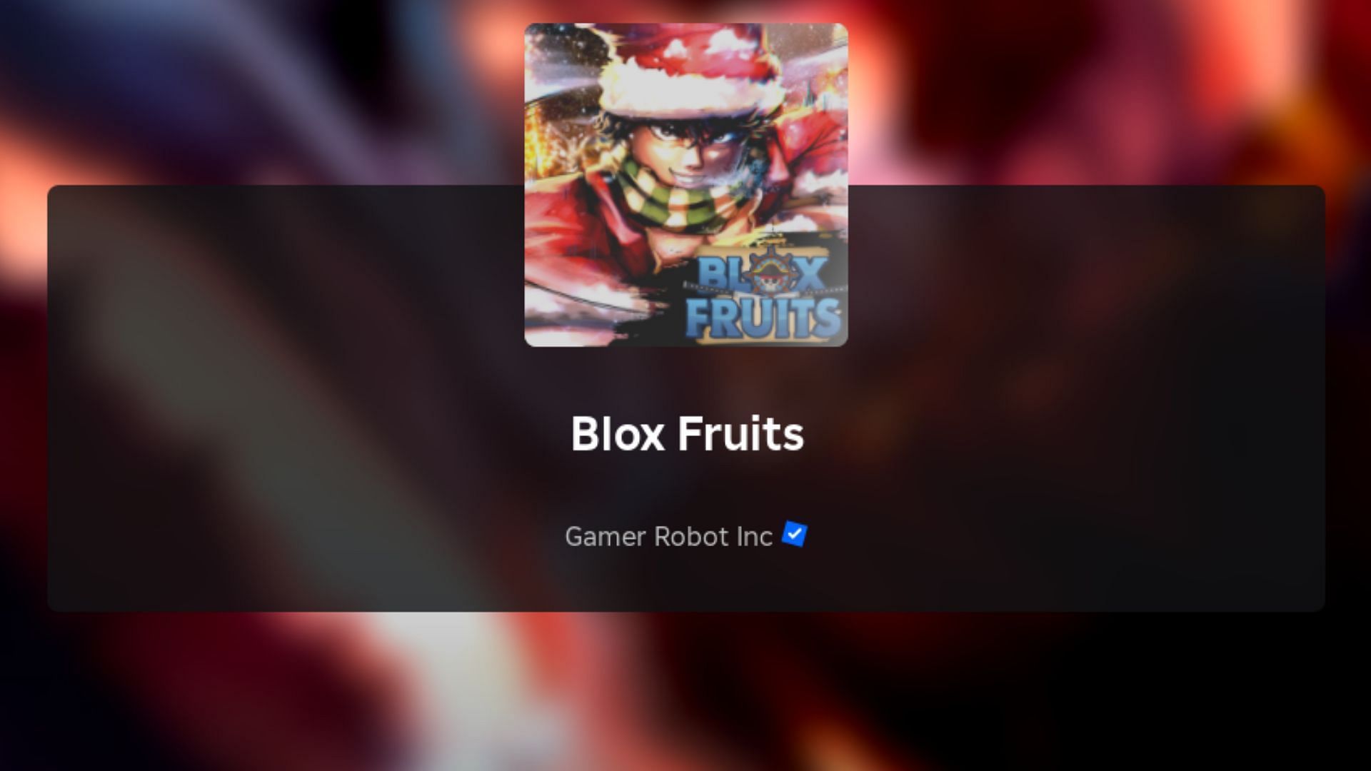 Official loading screen of Blox Fruits 