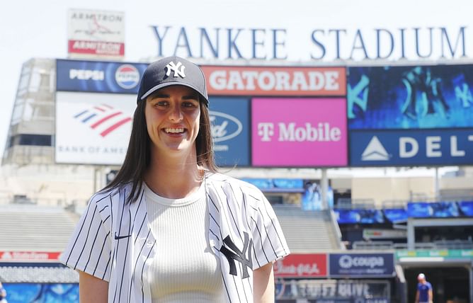 "Replace the A’s announcer with her" - Fans react as Caitlin Clark stuns with spot-on MLB announcer voice during Brewers game watch party