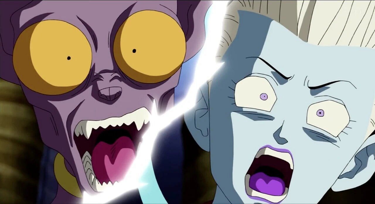 Beerus and Whis in the anime. (Image via Toei Animation)