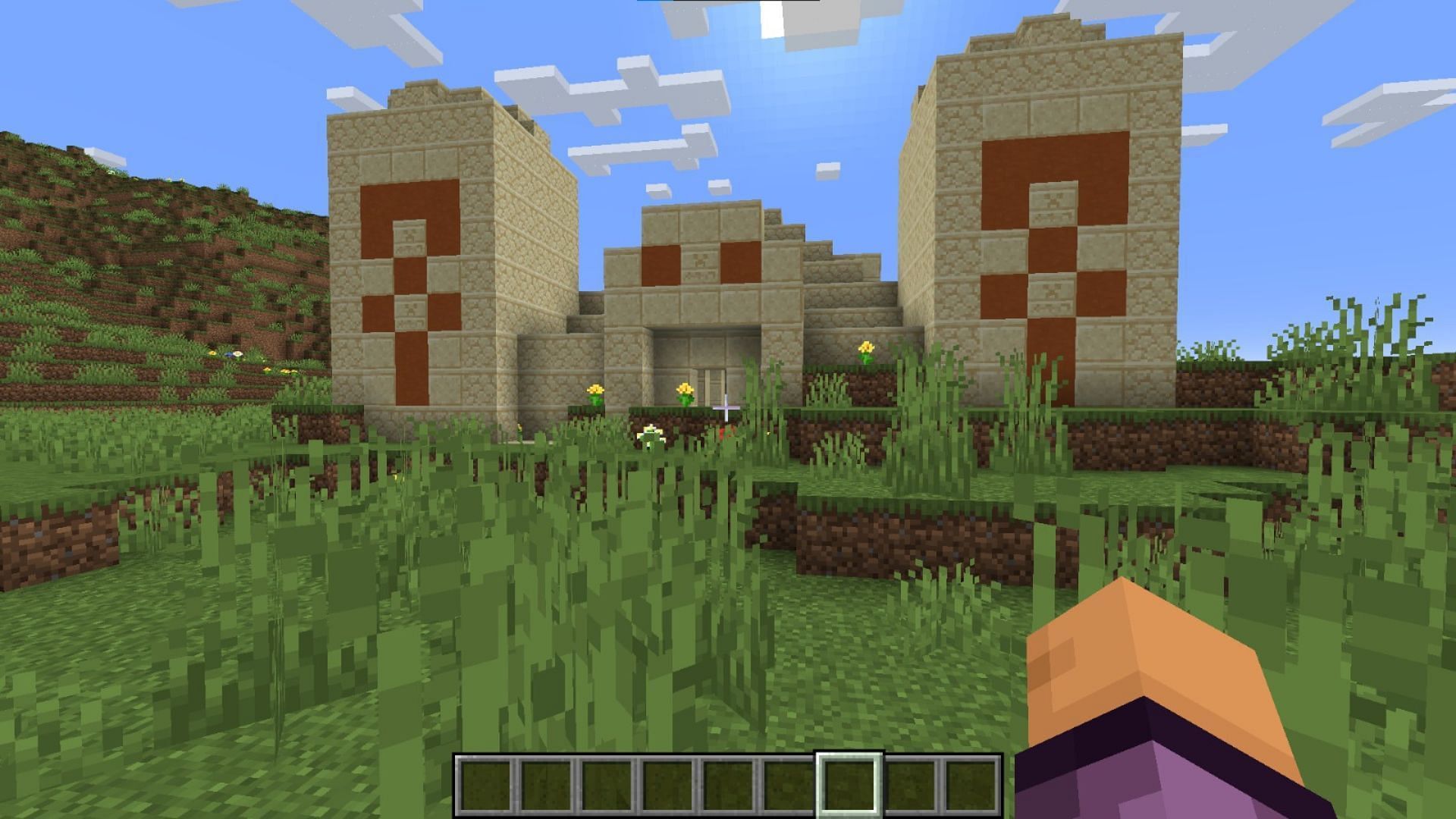 You can place any structure anywhere in Minecraft (Image via Mojang Studios)