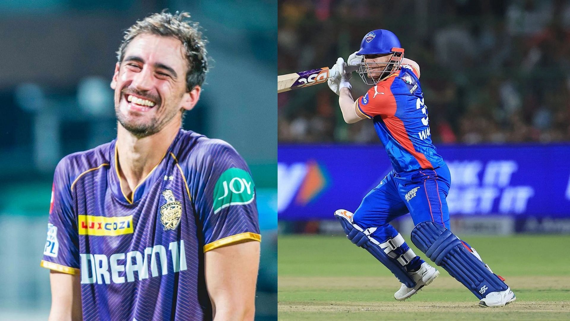 Mitchell Starc and David Warner are among the Australians who could be released ahead of the mega auction (Image Credits: KKR Instagram/Getty)