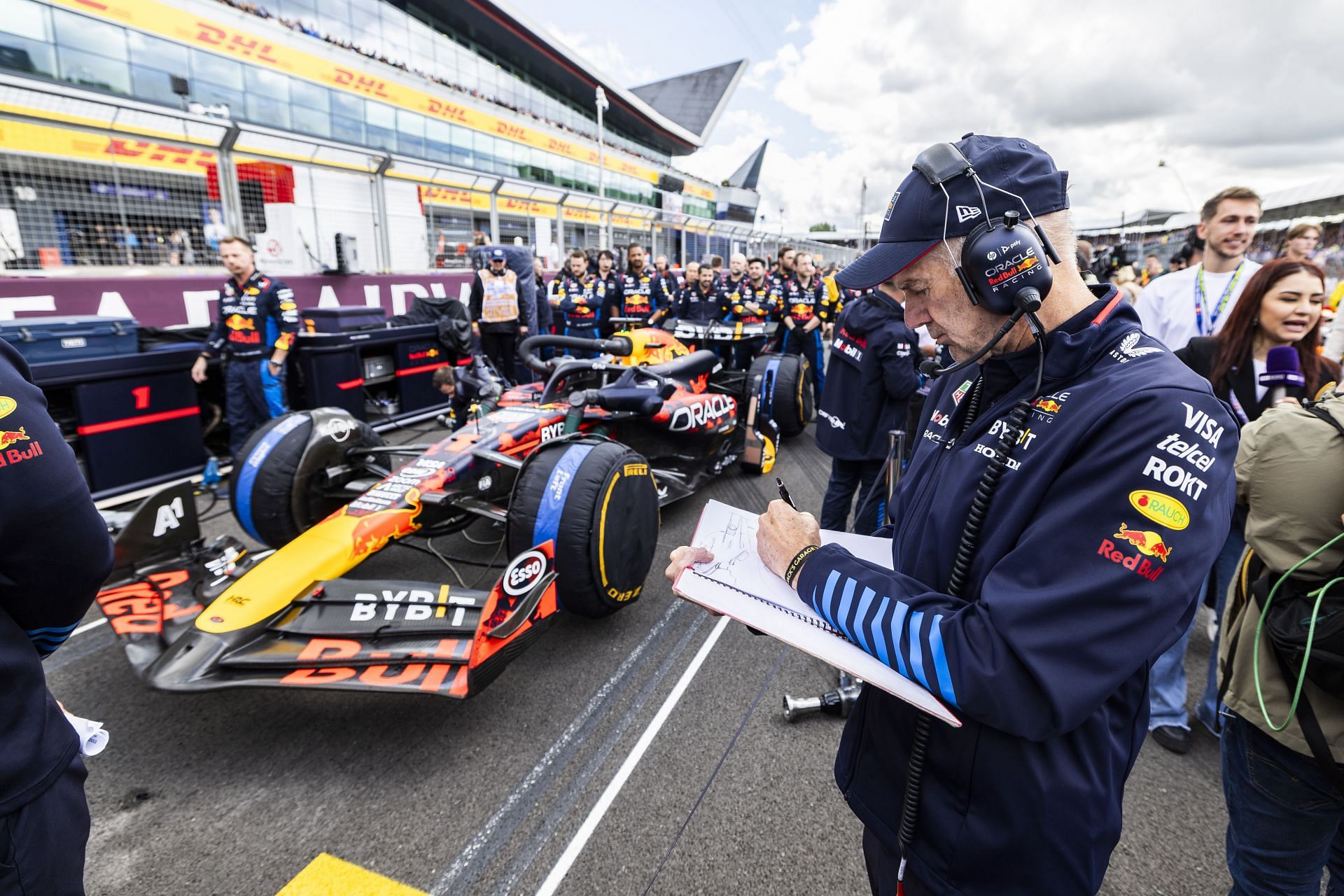 Adrian Newey during his Red Bull days at the F1 Grand Prix of Great Britain - Source: Getty Images