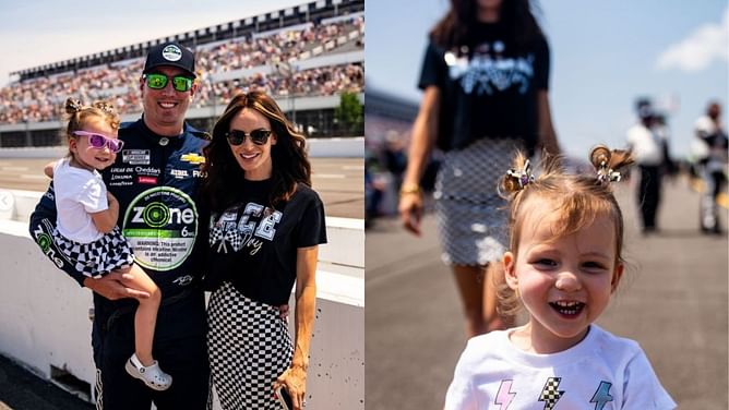 "She's all mama with this pose" - Kyle Busch's wife Samantha shares daughter Lennix's rodeo-ready look