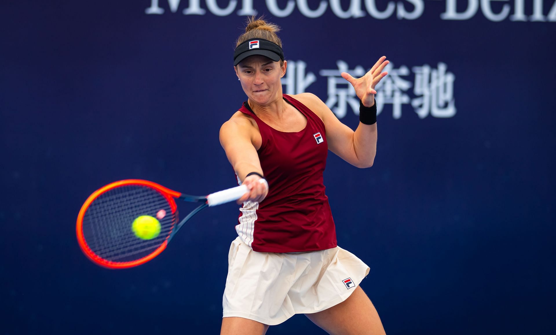 Nadia Podoroska in action at the 2024 China Open (Picture: Getty)