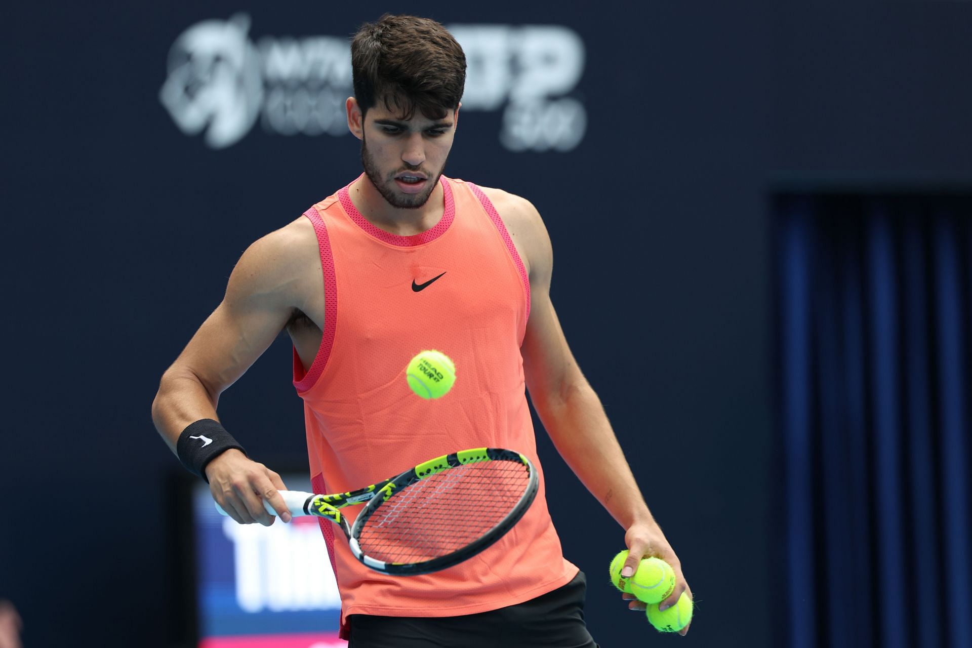 Carlos Alcaraz at the China Open 2024. (Photo: Getty)