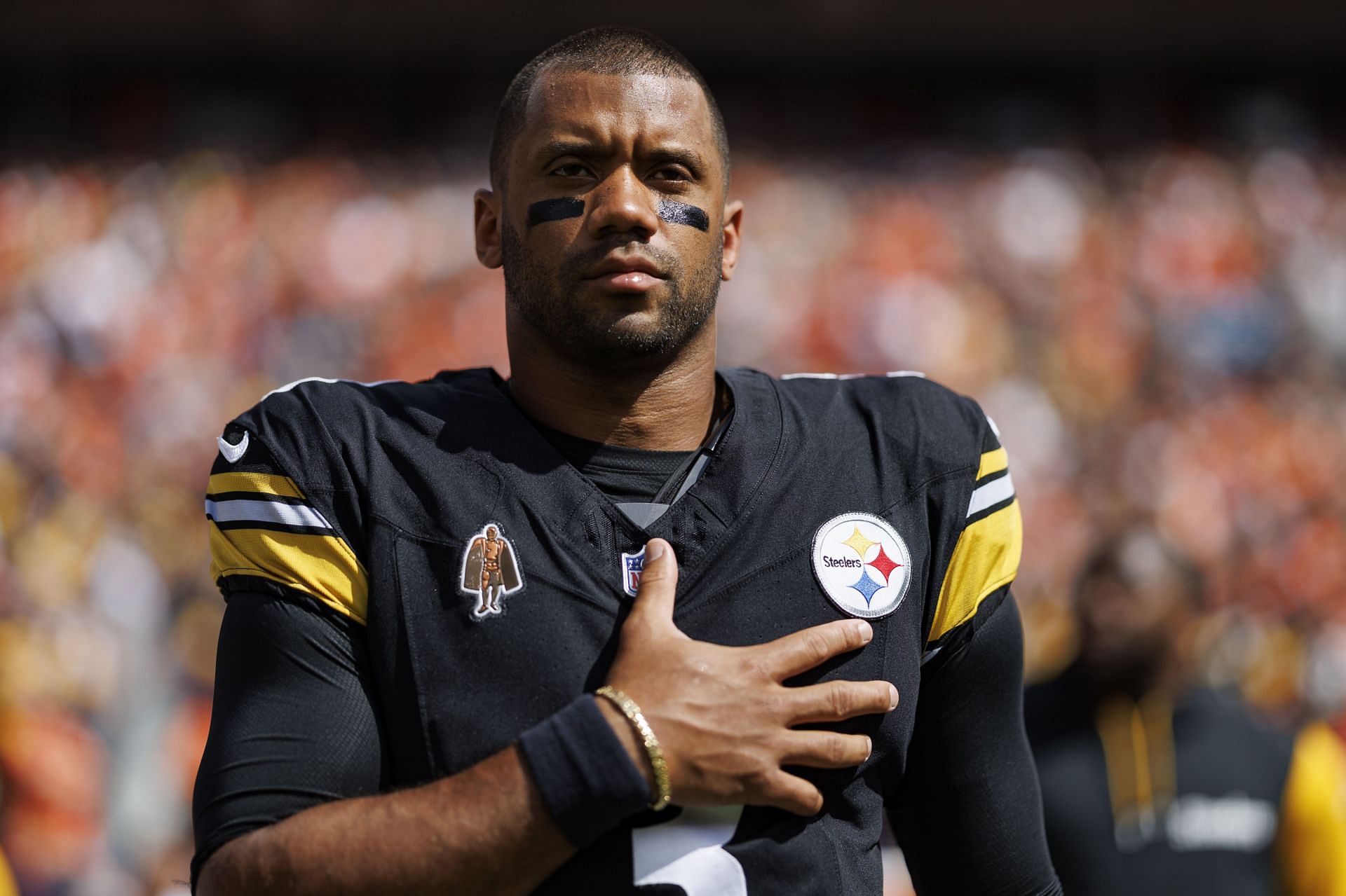 Russell Wilson during Pittsburgh Steelers vs. Denver Broncos - Source: Getty