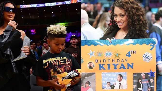 Carmelo Anthony’s ex-wife La La showers love on Kim Kardashian and kids North West, Saint and Co.