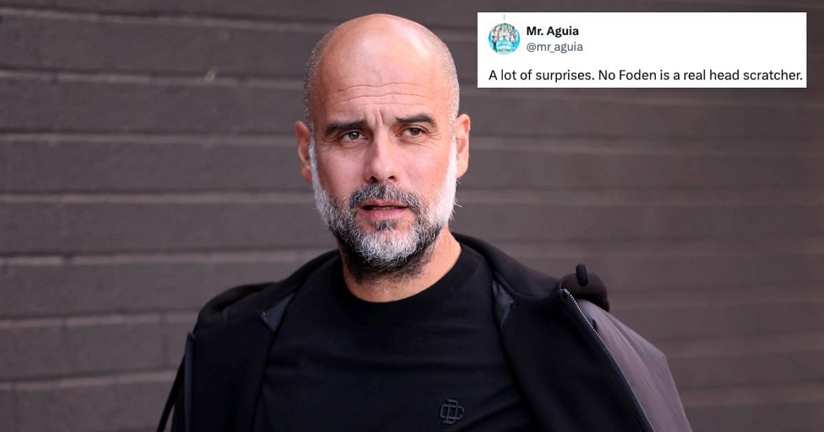 Pep Guardiola prepares for Manchester City vs Arsenal (image via Getty and X)