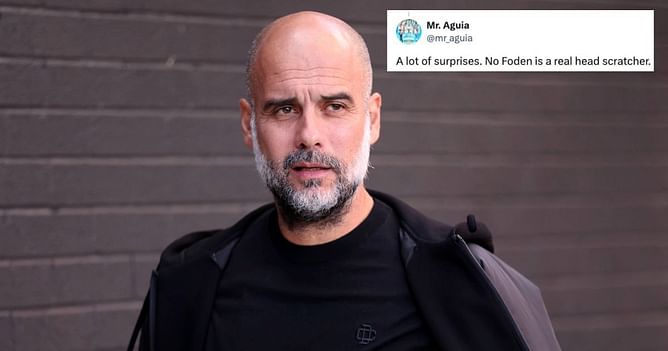 "Interesting is a word", "A lot of surprises" - Manchester City fans not happy with Pep Guardiola's starting XI vs Arsenal