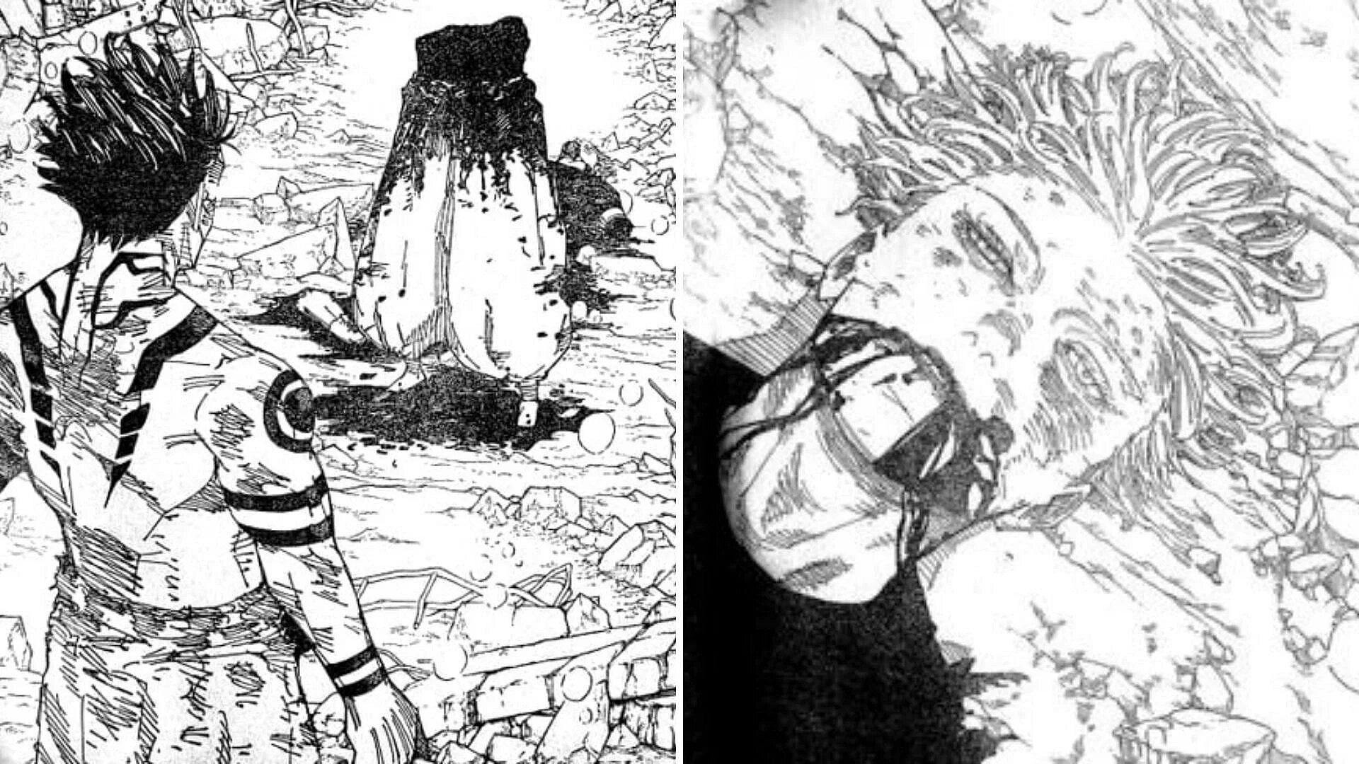 Satoru Gojo&#039;s death in the manga (Image via Shueisha).