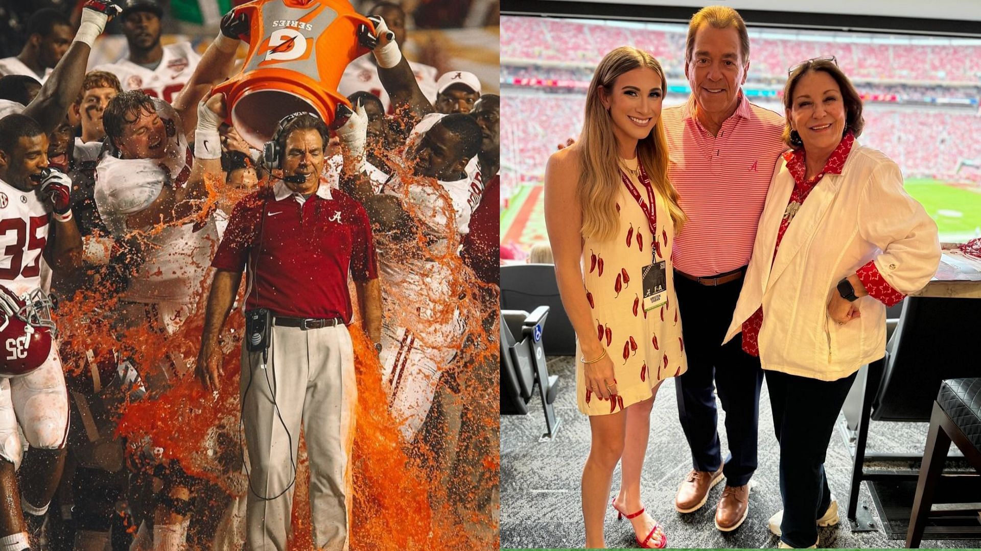 Nick Saban, Kristen and Miss Terry (Kristen Saban