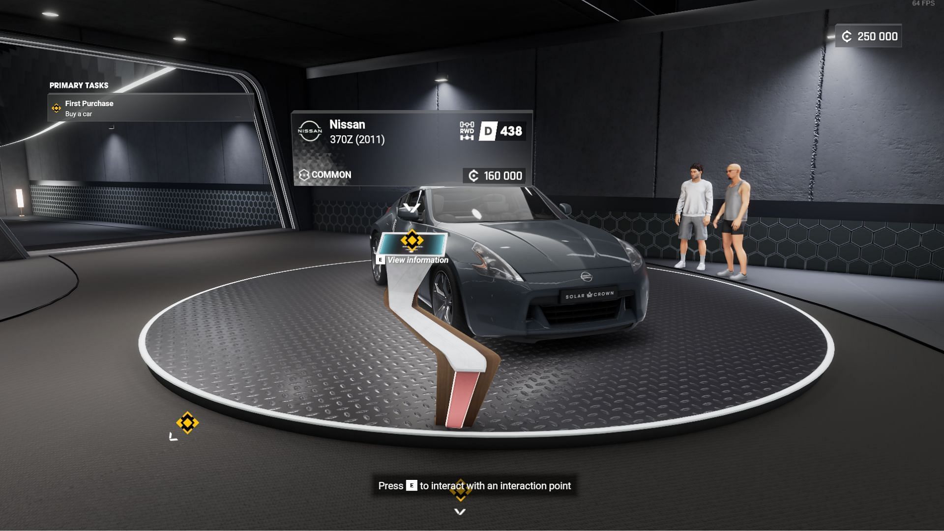 The Nissan 370Z is the best among the three starter cars (Image via Nacon)