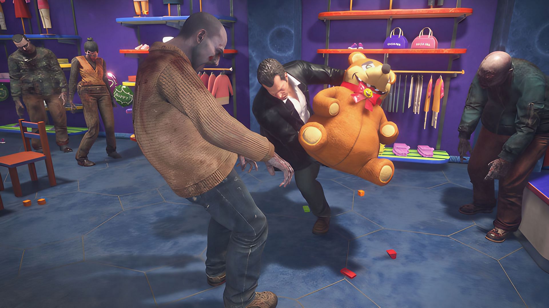 Frank West fighting the psychos in Dead Rising Deluxe Remaster (Image via Capcom)