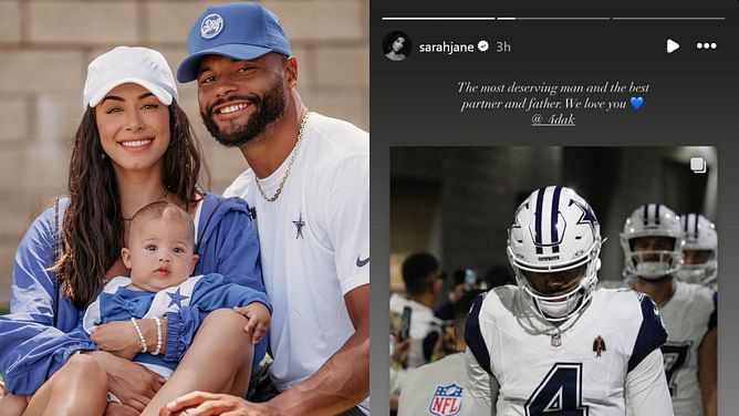 Dak Prescott's girlfriend Sarah Jane has her say after QB agrees to $240,000,000 contract extension
