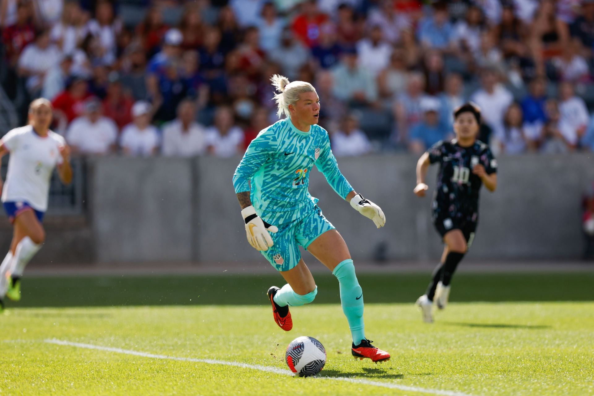 Campbell against South Korea (Image via Getty)