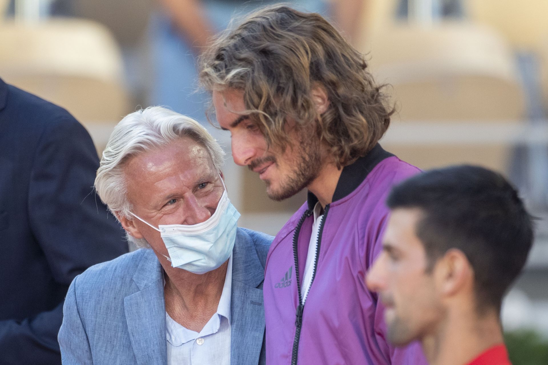 Stefanos Tsitsipas and Bjorn Borg (Source: Getty)