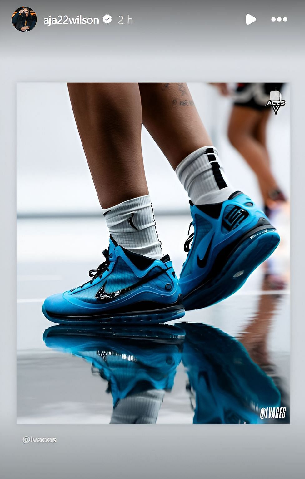 A&#039;ja Wilson wearing LeBron 7 &ldquo;All-Star&rdquo;