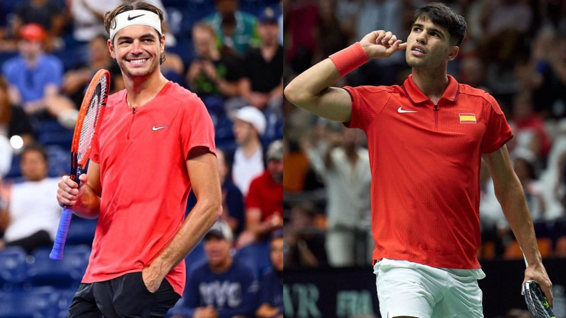 Carlos Alcaraz and Taylor Fritz will lock horns in doubles action on Day 1 of the 2024 Laver Cup (Picture: Getty)