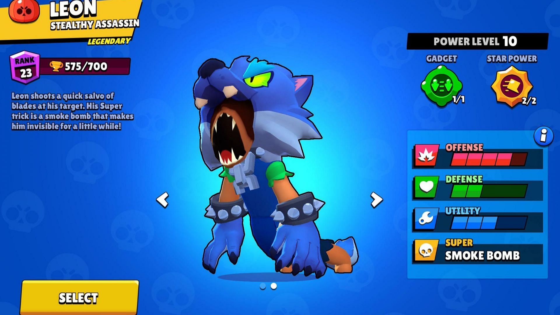 In the last stage of a battle with enemies, Leon&rsquo;s invisibility will help you defeat your opponents (Image via Supercell)