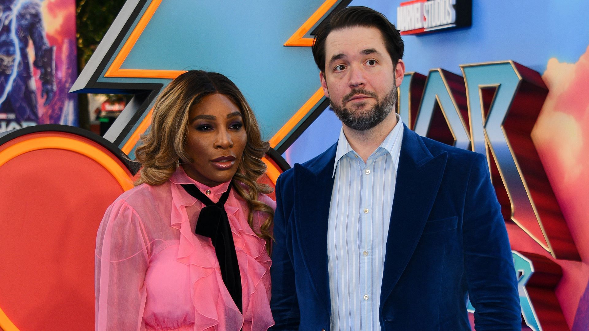 Serena Williams(left) and husband Alexis Ohanian(right). Image: Getty