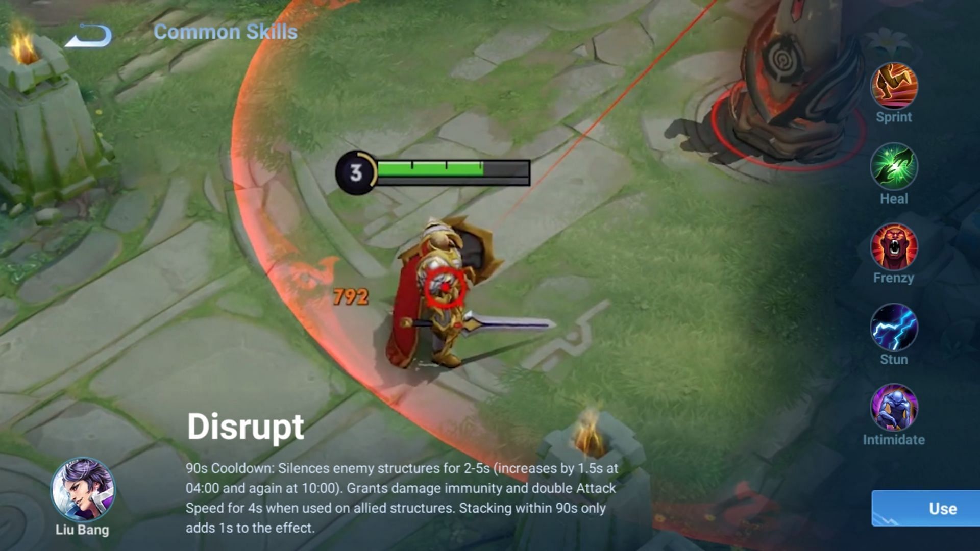 Disrupt is one of the best battle spells for Liu Bang. (Image via Level Infinite)