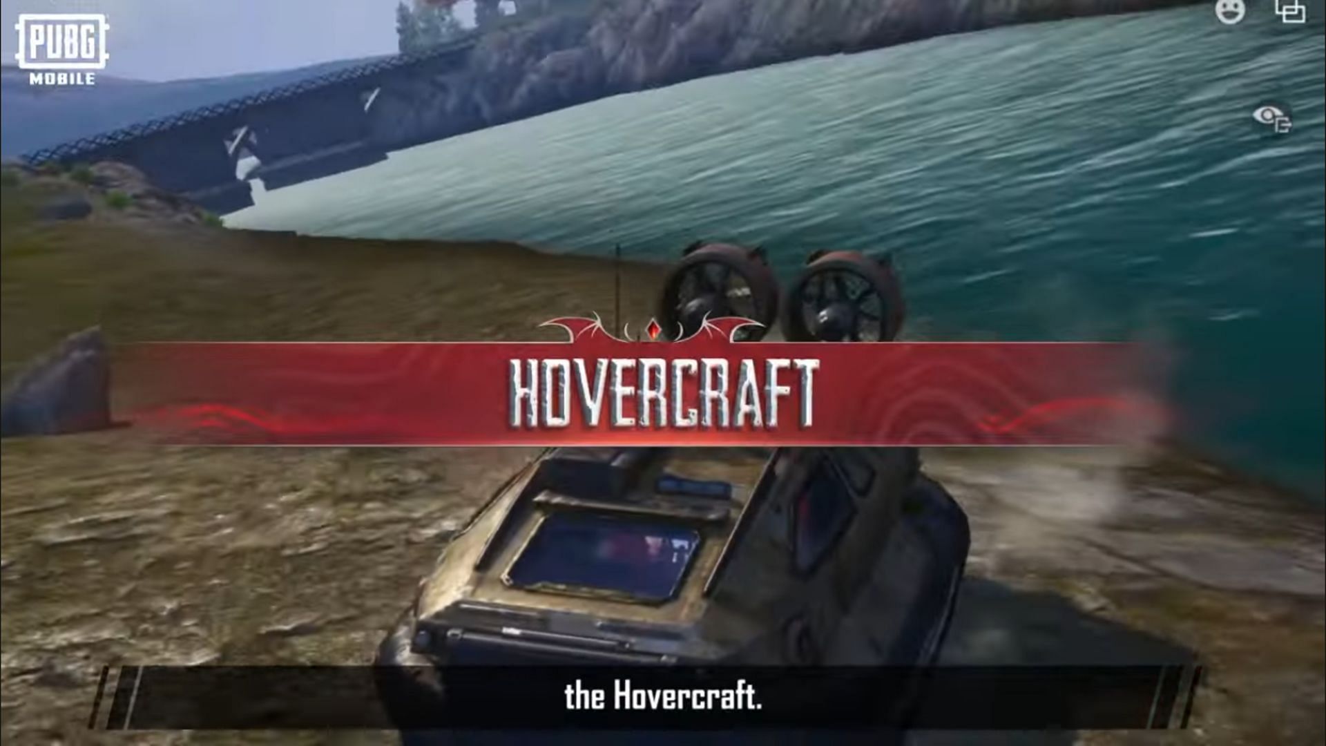 Traveling in Hovercraft (Image via Krafton)