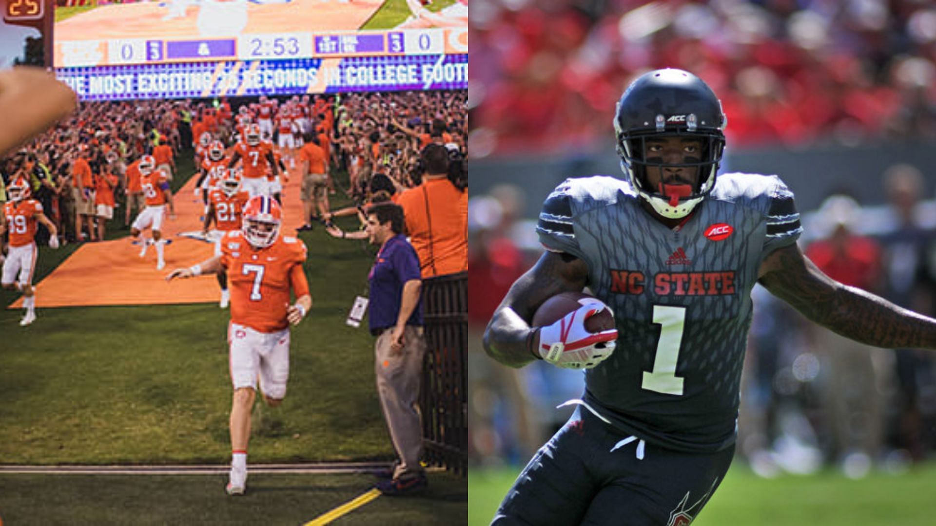 Images courtesy of NC State &amp; Clemson Athletics