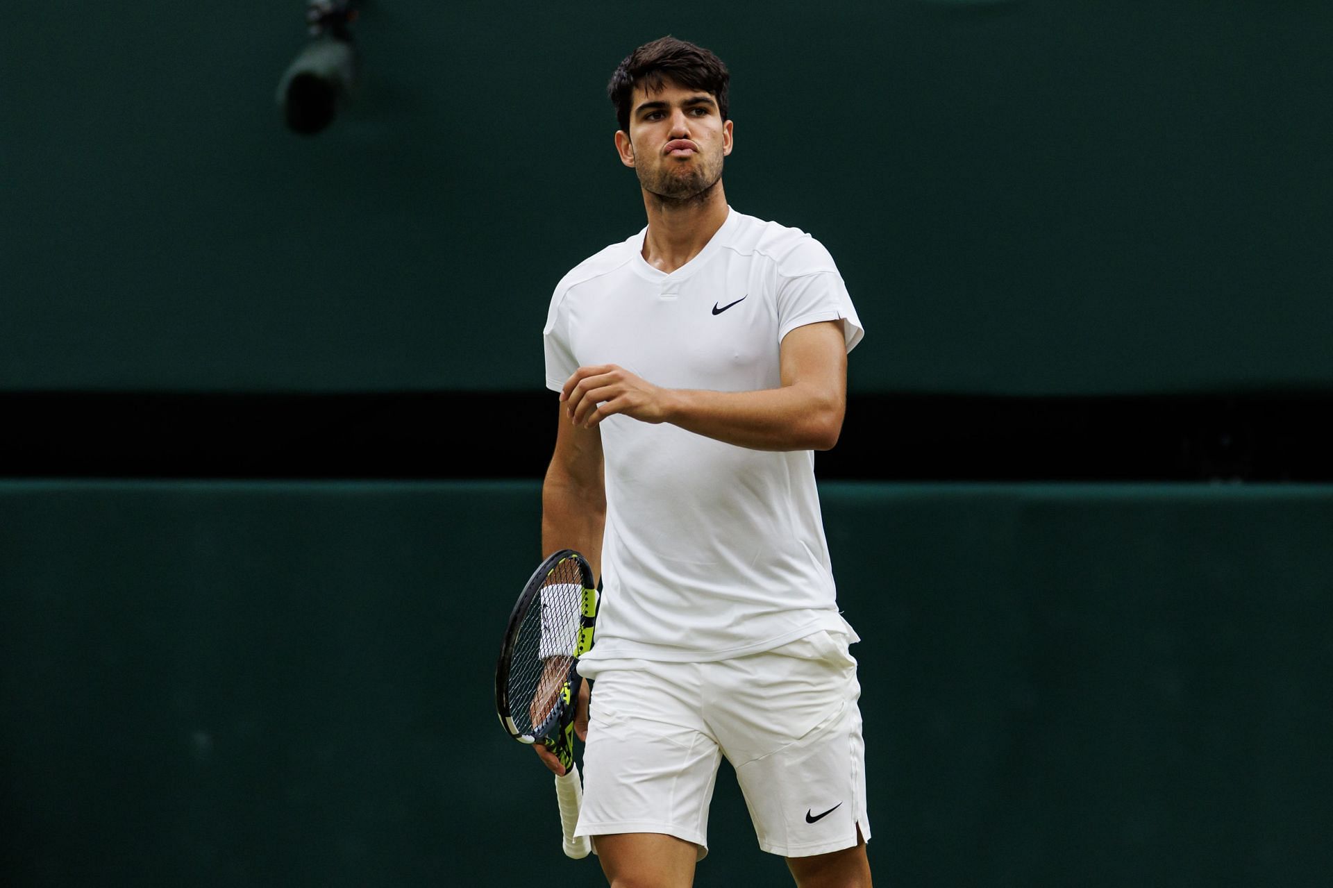 Carlos Alcaraz at Wimbledon 2024 (Image: Getty)