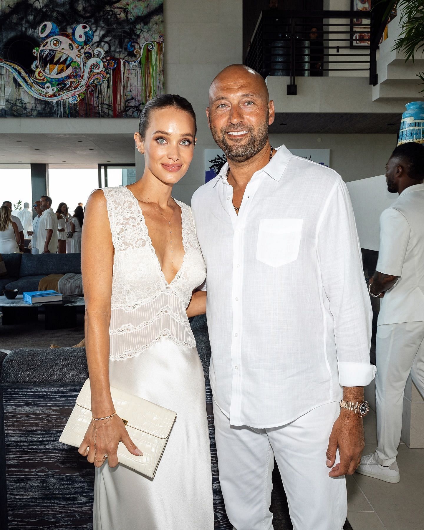 Derek Jeter with his wife, Hannah Jeter