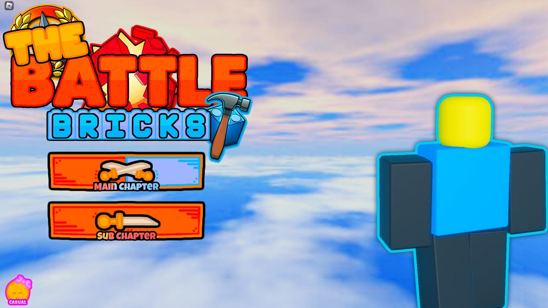 Screenshot of the loading screen in The Battle Bricks (Image via Roblox)