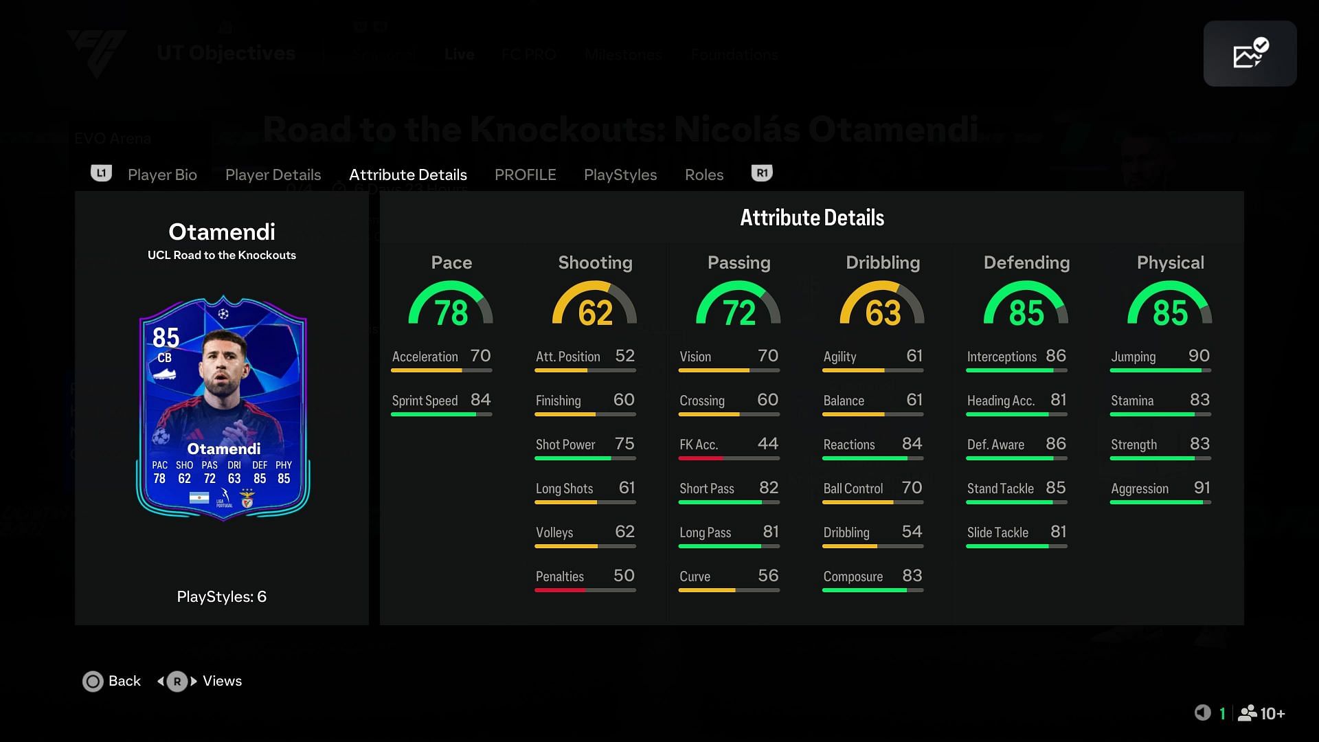 The card has good stats (Image via EA Sports)