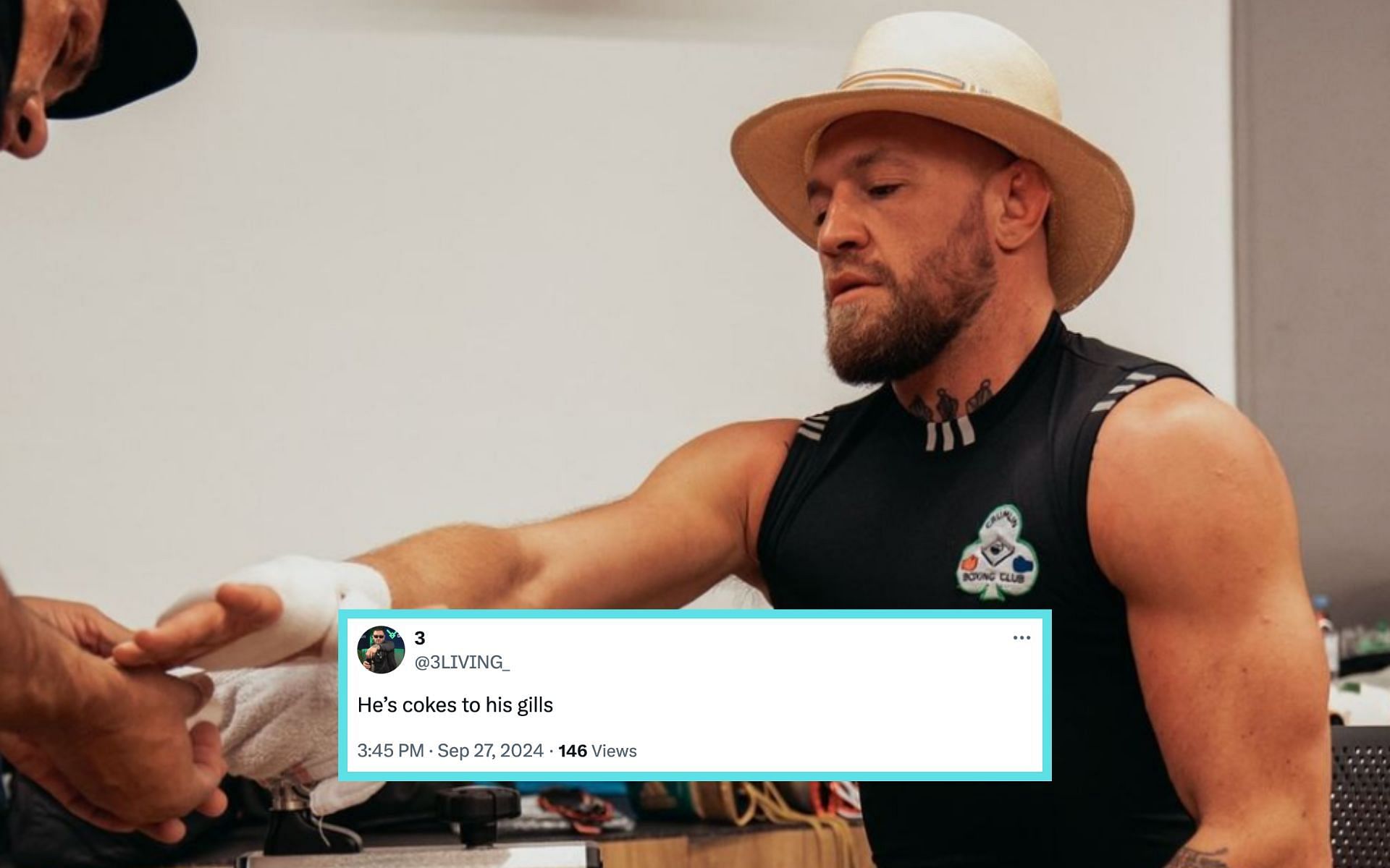 Conor McGregor (pictured) makes a bold claim regarding potential return to boxing. [Image courtesy: @thenotoriousmma on Instagram]