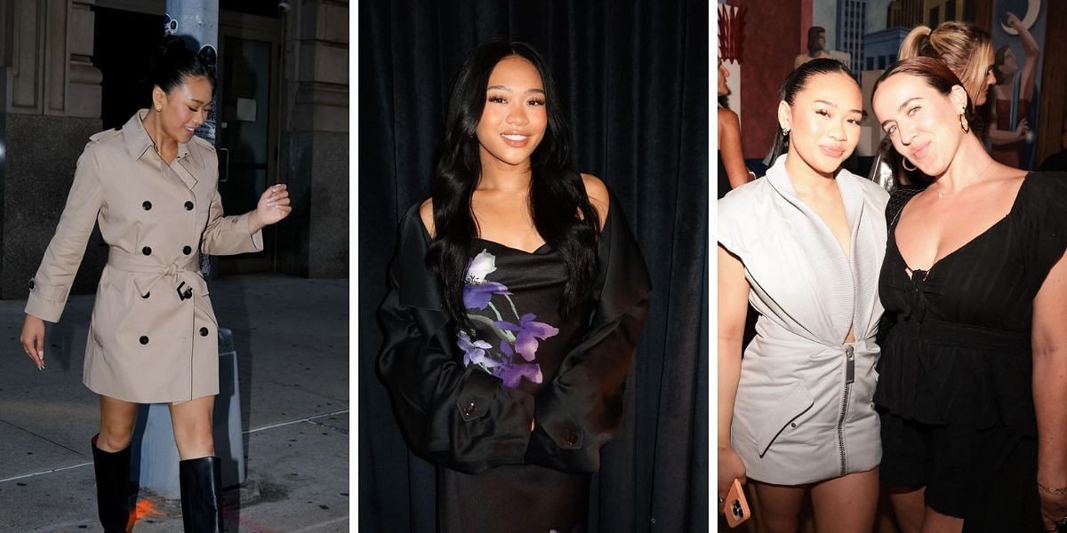 Suni Lee at New York Fashion Week (Left - for Tommy Hilfiger, Center - for Brandon Maxwell, Right - for Off-White, Picture Credits - All from Instagram/ @sunisalee)