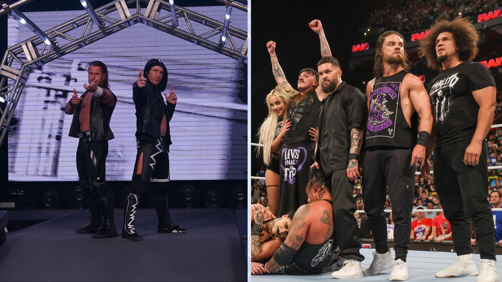 The Motor City Machine Guns are reportedly WWE-bound [Credit: Chris Sabin on X, Dominik Mysterio on X]