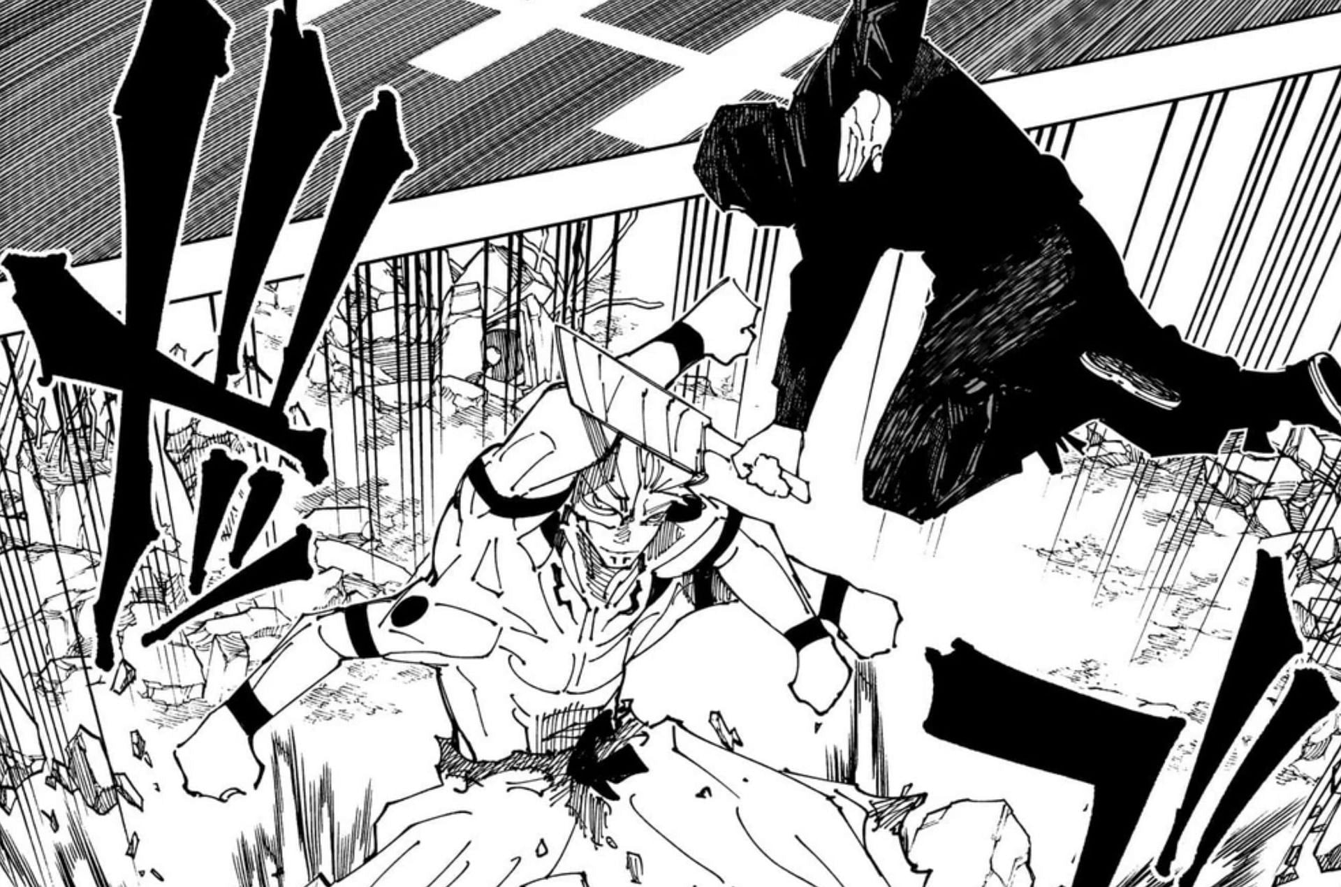 Sukuna vs. Takuma Ino as seen in manga (Image via Viz Media)