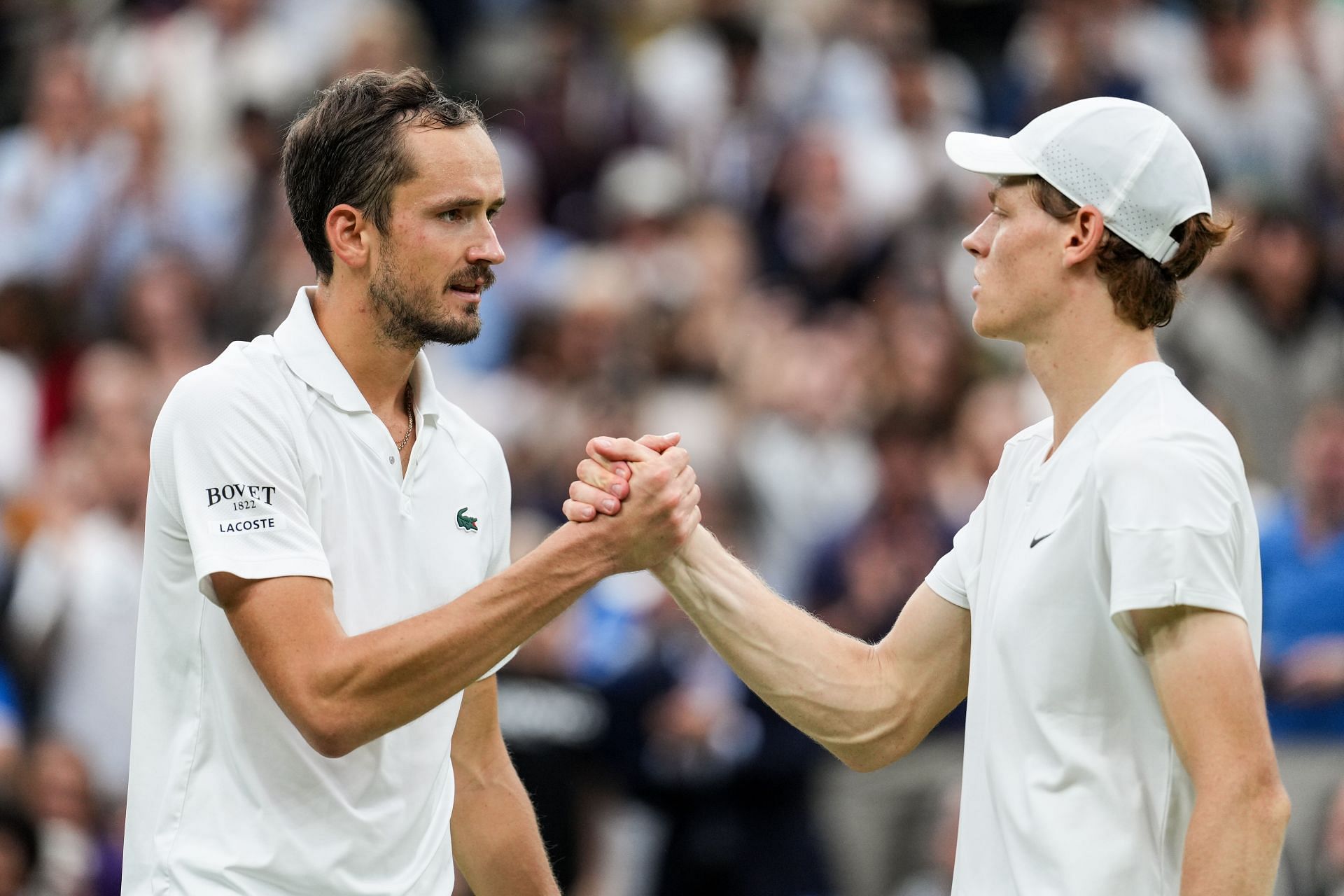 Daniil Medvedev and Jannik Sinner (Source: Getty)