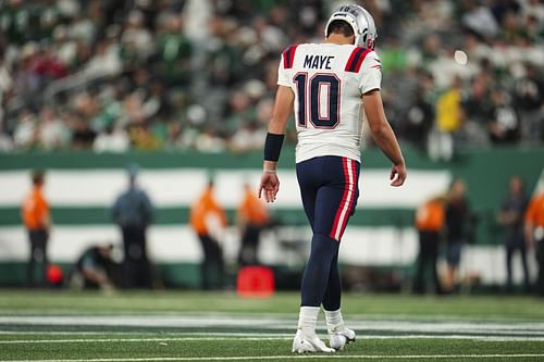 Drake Maye during New England Patriots v New York Jets - Source: Getty