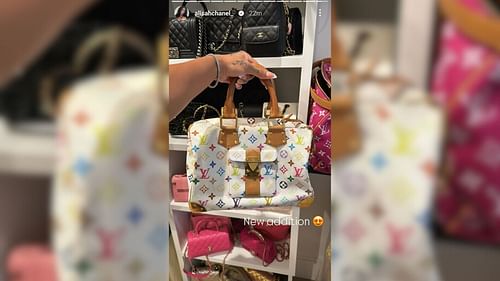 PJ Washington's wife Alisha Washington flexes $3,380 Louis Vuitton bag in her IG story