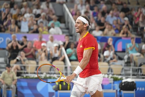 Rafael Nadal at the Paris Olympics 2024. (Photo: Getty)