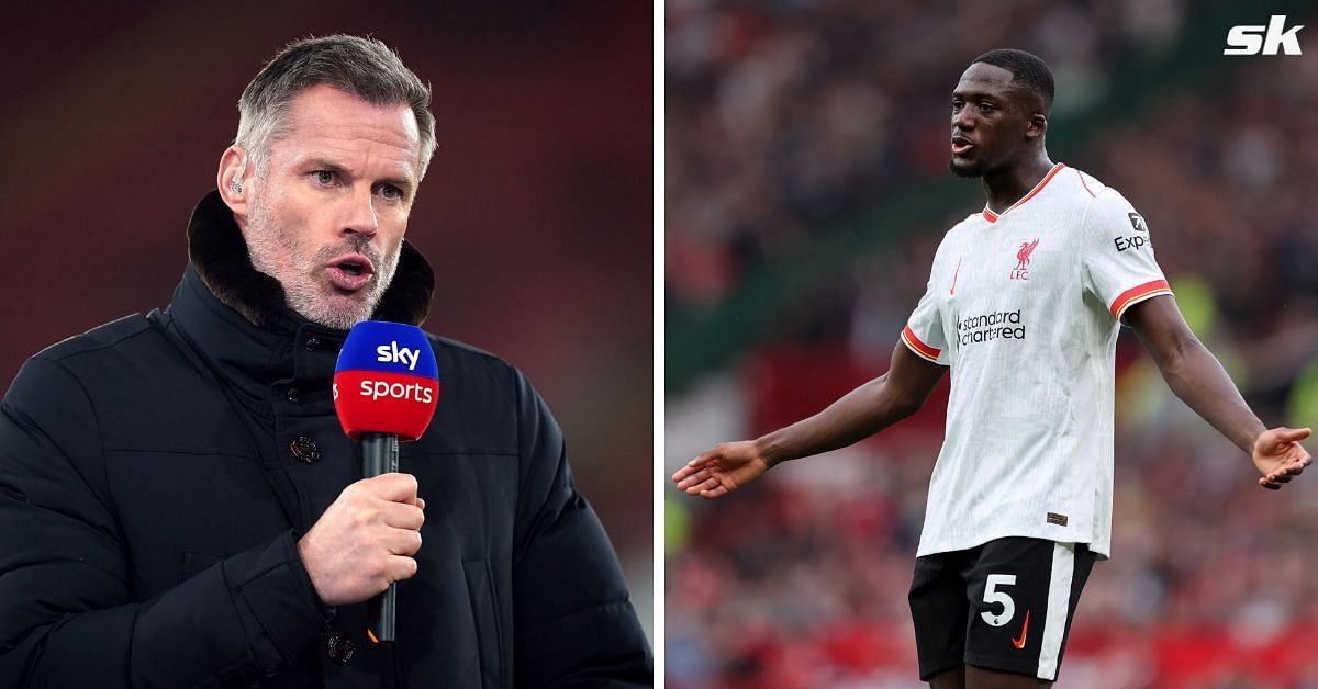 Jamie Carragher has compared one Manchester United defender with Ibrahima Konate.