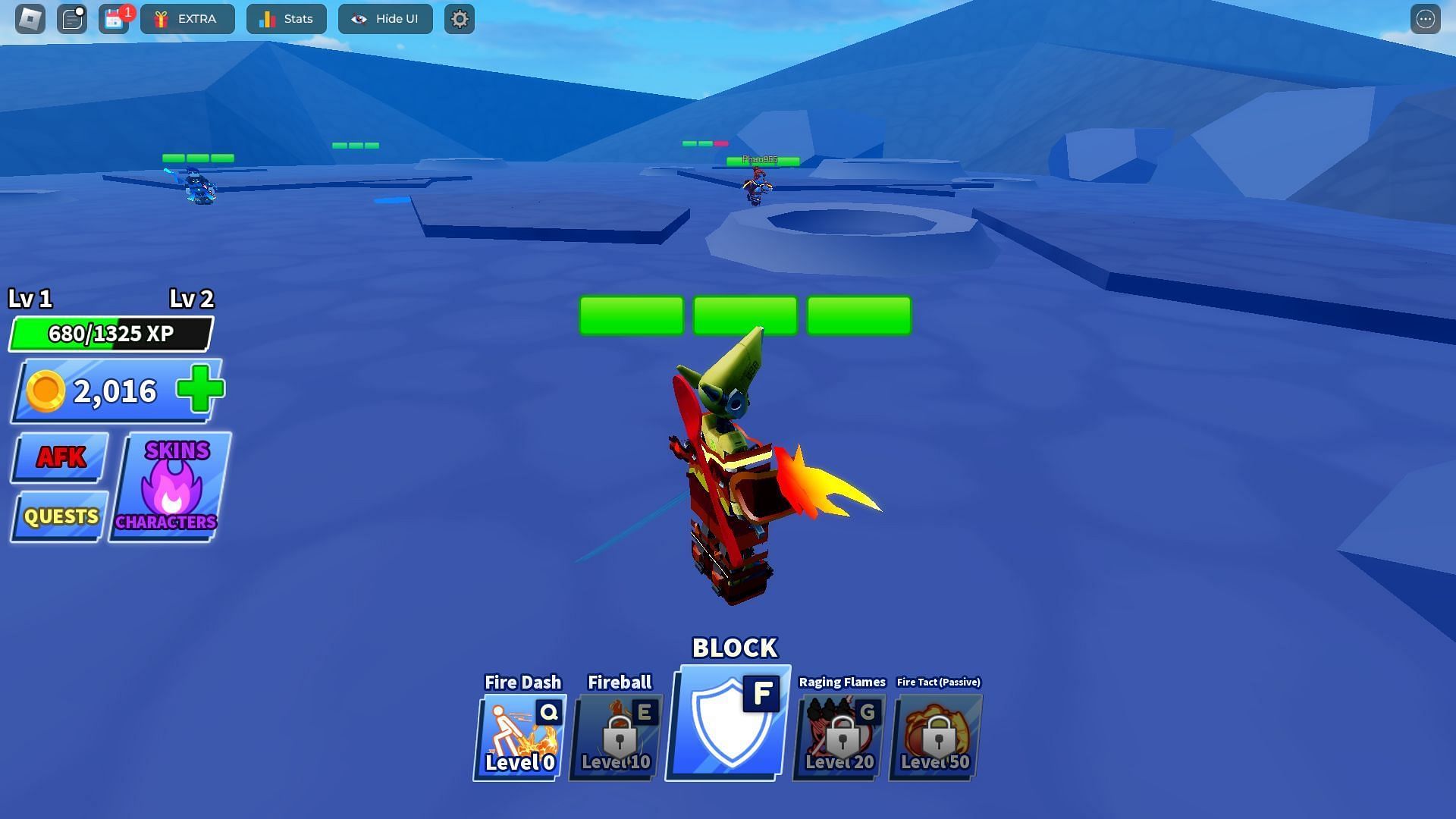 Classic match gameplay in Elemental mode (Image via Roblox)