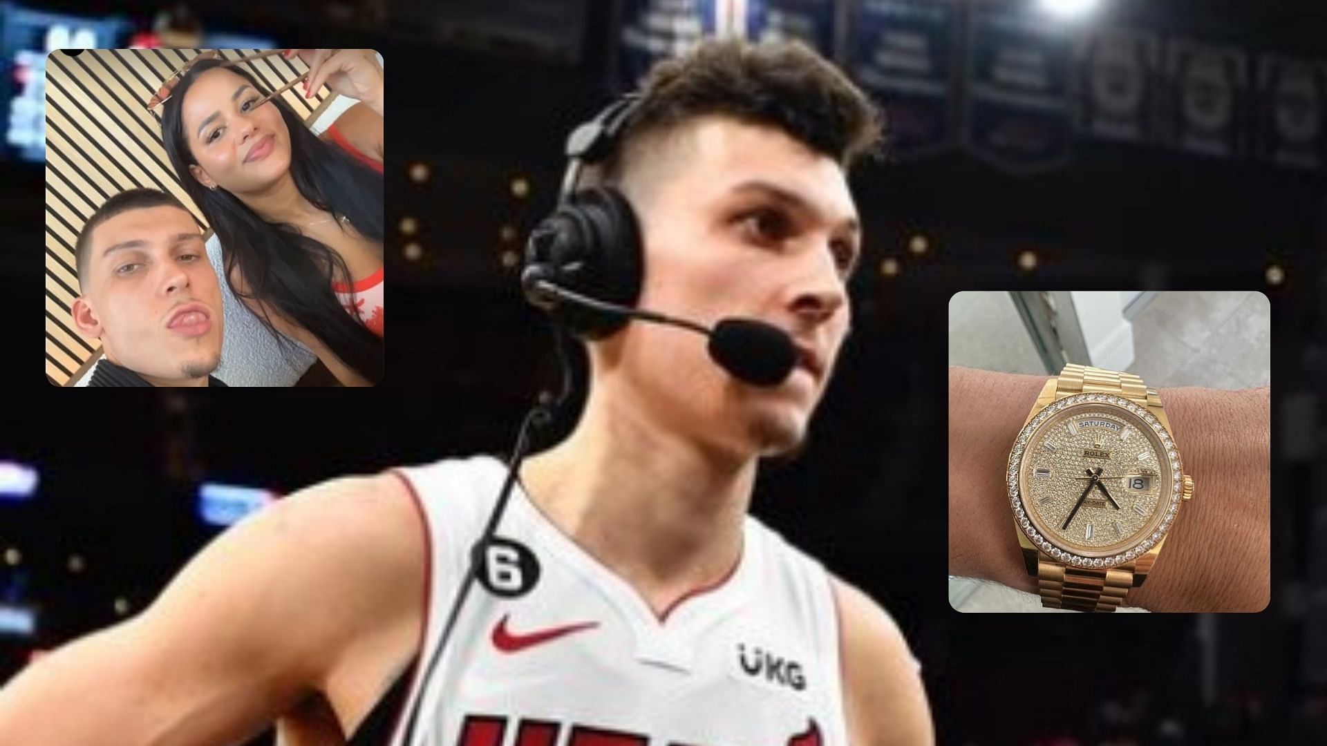 In Photos: Tyler Herro goes on sushi date with girlfriend Katya Elise Henry donning $125,000 Rolex on his wrist (Photos from Tyler Herro