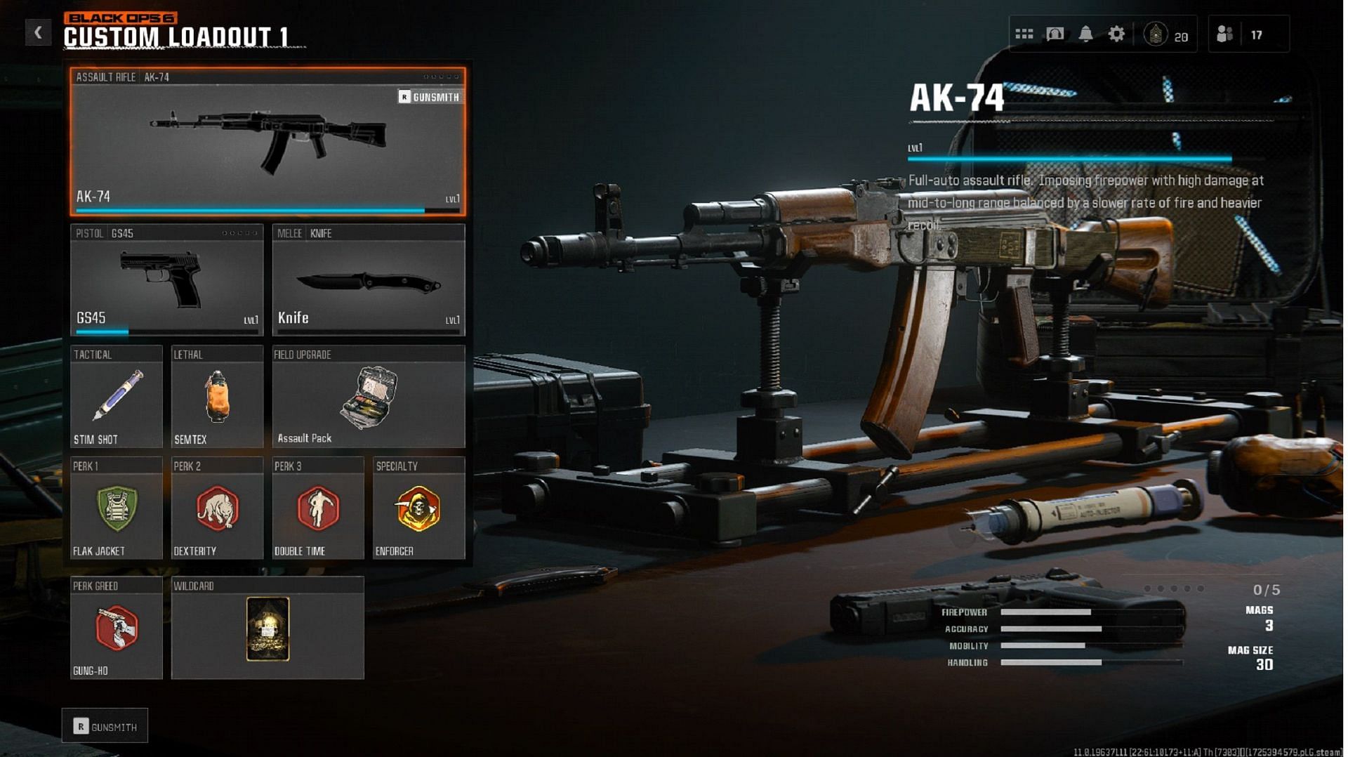 Using the best Perks and Wildcard for the AK-74 loadout in Black Ops 6 Beta (Image via Activision)