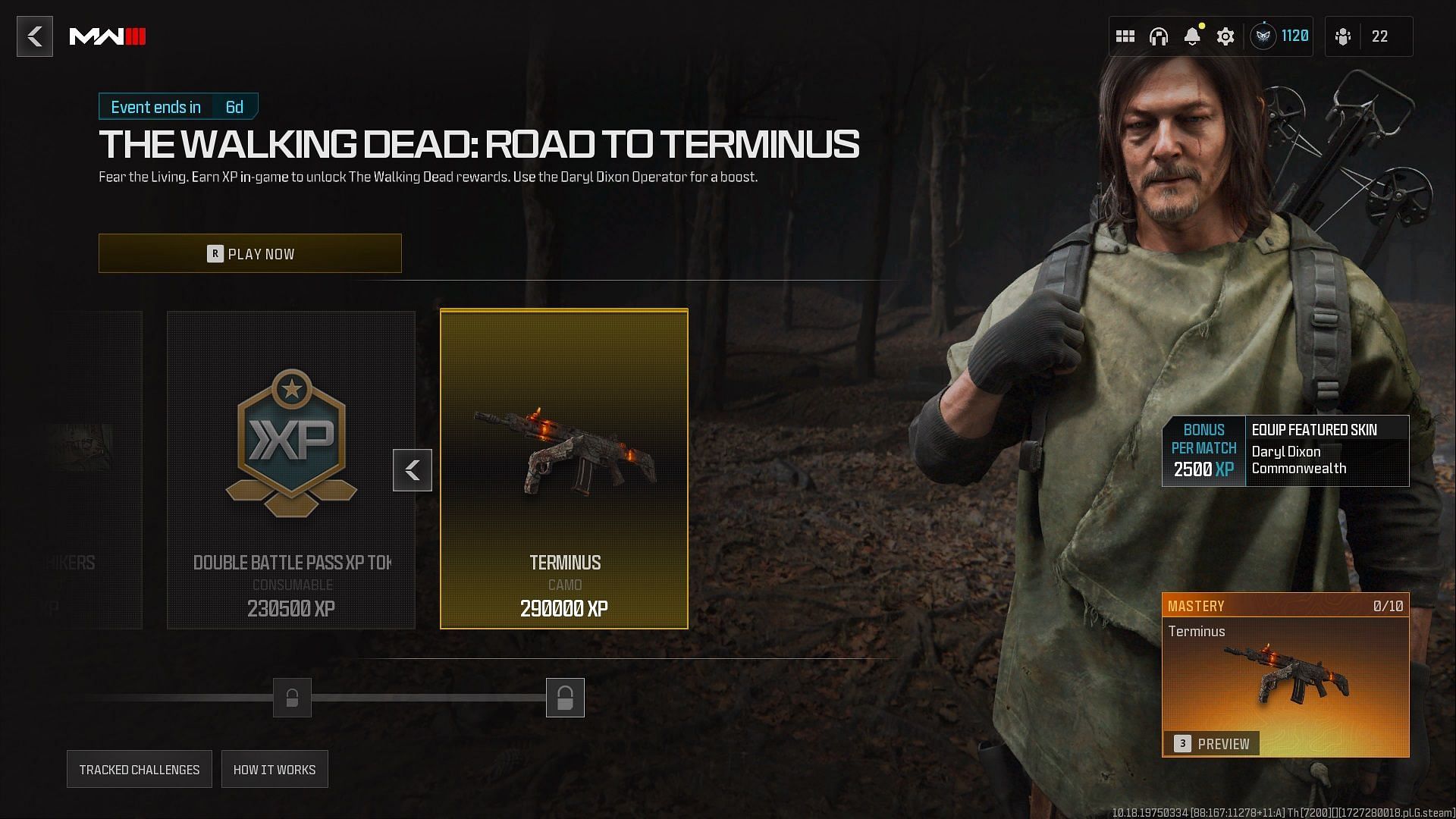 Getting hands on The Walking Dead Terminus animated camo in MW3 and Warzone for free (Image via Activision)