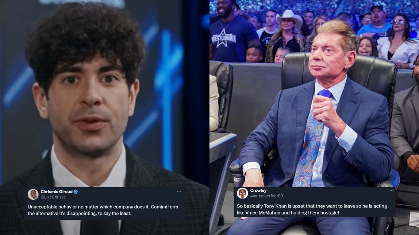 Tony Khan is the president of AEW [Image source: AEW YouTube, WWE.com]