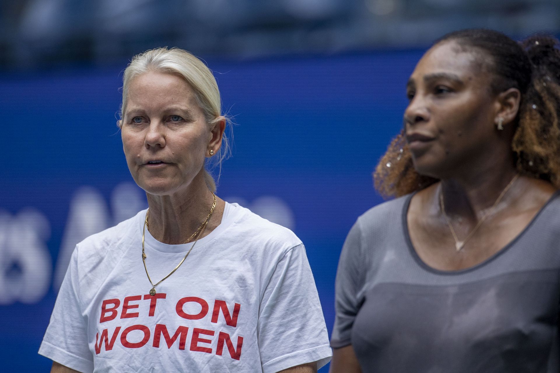 Serena Williams and Rennae Stubbs at the US Open 2022 (Image: Getty)