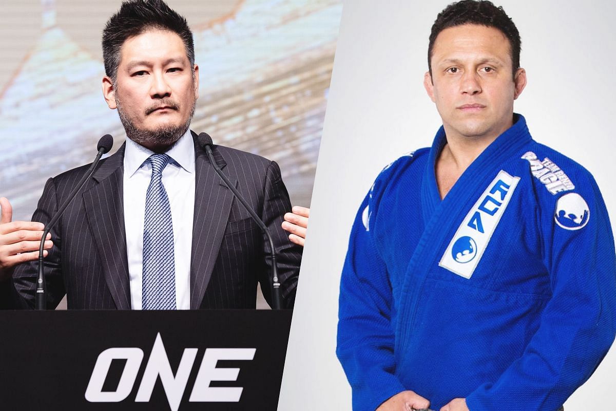 Chatri Sityodtong (Left) had a special moment with Renzo Gracie (Right)