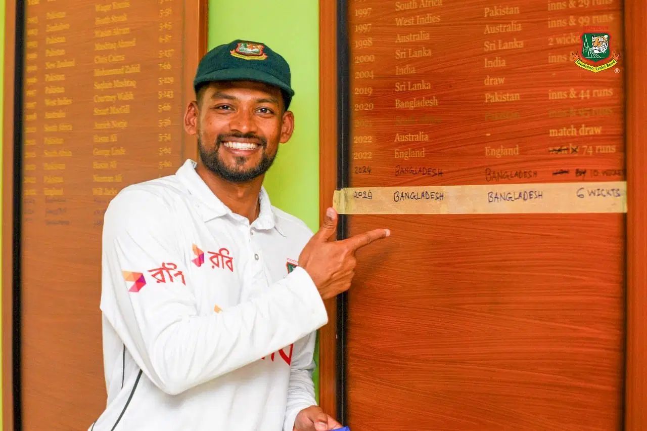 Najmul Hossain Shanto. (Image Credits: BCB Twitter)