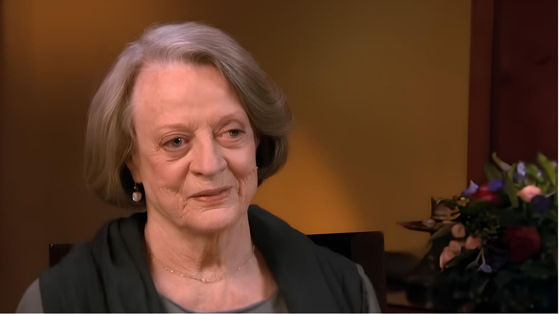 Maggie Smith passed away on Friday, (Photo via CBS Sunday Morning/YouTube) 